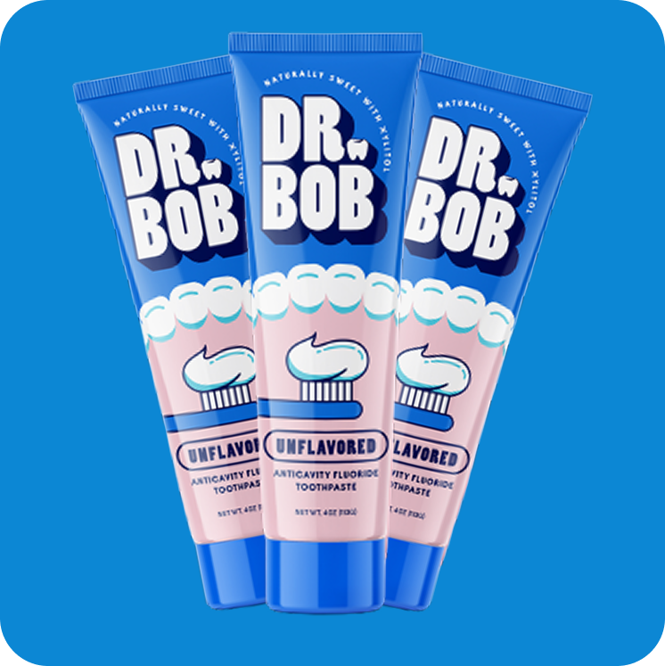Dr. Bob Unflavored Toothpaste (3 Pack)